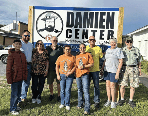 Palm Gardens Damien Center Reseidents used a Reverse Advent Calendar to donate items to the Damien Center web